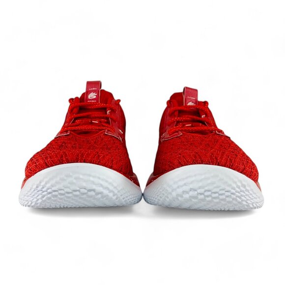 Under Armour Curry 10 Men\'s Basketball Shoes Red White Sneakers 3026624-600